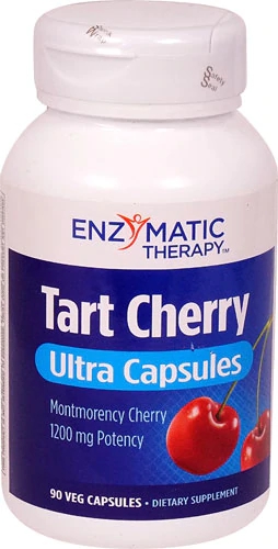 Enzymatic Therapy Tart Cherry Ultra Cápsulas - 1200mg - 90 Cápsulas Veganas