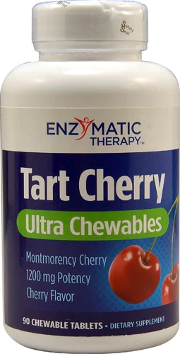 Enzymatic Therapy Tart Cherry Ultra Chewables - 90 Tabletes Mastigáveis