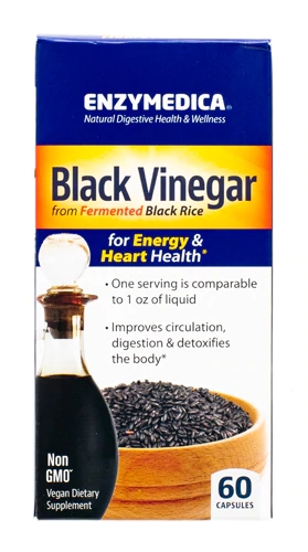 Enzymedica Black Vinegar - Vinagre Negro - 60 Cápsulas