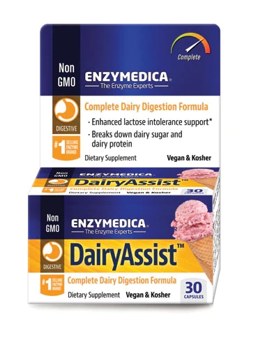 Enzymedica DairyAssist™ - 30 Cápsulas: Alívio da Intolerância à Lactose
