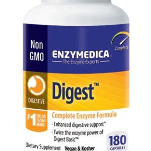 Enzymedica Digest 180 Cápsulas - Suporte Digestivo Completo