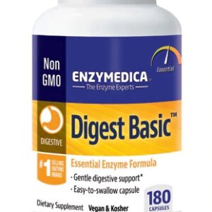 Enzymedica Digest Basic 180 Cápsulas - Melhora Digestão
