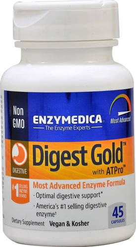 Enzymedica Digest Gold com ATPro - 45 Cápsulas: Suporte Digestivo Avançado