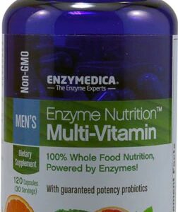 Enzymedica Enzyme Nutrition™ Men's Multi-Vitamin 120 Cápsulas - Suporte Completo para Saúde Masculina