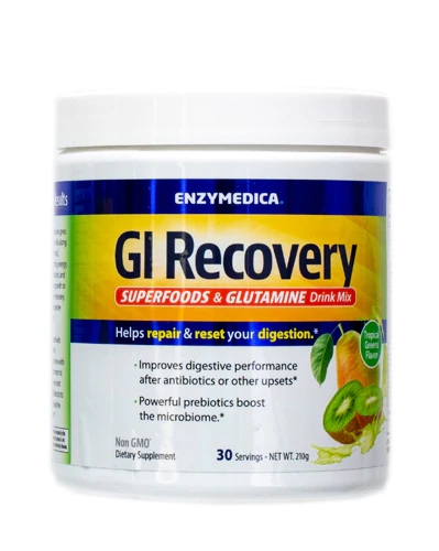 Enzymedica GI Recovery Superfoods & Glutamine Drink Mix Tropical Greens -- 30 Servings