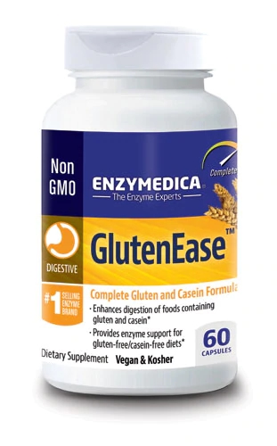 Enzymedica GlutenEase Complete 60 Cápsulas - Digestão de Glúten e Caseína
