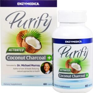 Enzymedica Purify™ Activated Coconut Charcoal plus -- 60 Capsules