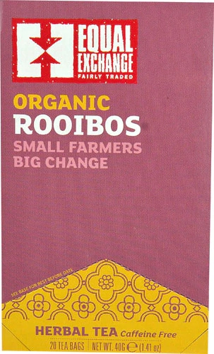 Chá Rooibos Orgânico Equal Exchange Sem Cafeína - 20 Saquinhos (Aprox. 38g)