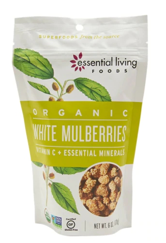 Amora Branca Orgânica Essential Living Foods 170g - Superalimento Natural