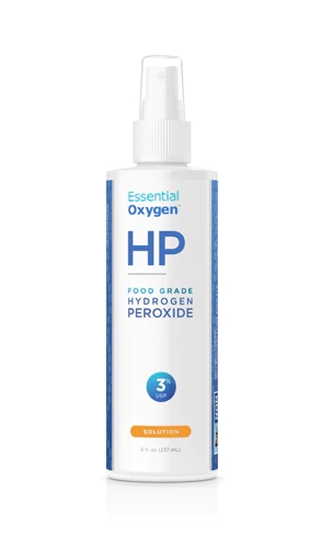 Peróxido de Hidrogênio Grau Alimentício Essential Oxygen 3% 237ml - Pureza e Versatilidade