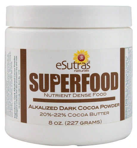eSutras Organics Superfood Alkalized Dark Cocoa Powder -- 8 oz
