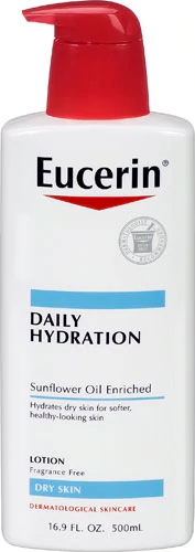 Eucerin Daily Hydration Moisturizing Lotion Fragrance Free -- 16.9 fl oz