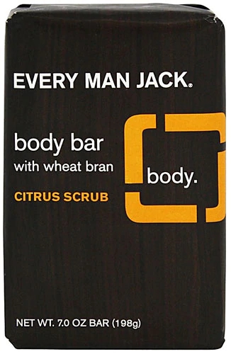 Every Man Jack Sabonete em Barra Esfoliante Cítrico 198g