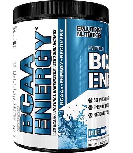Evlution Nutrition BCAA Energy Blue Raz - 30 Porções - Energia e Recuperação Muscular