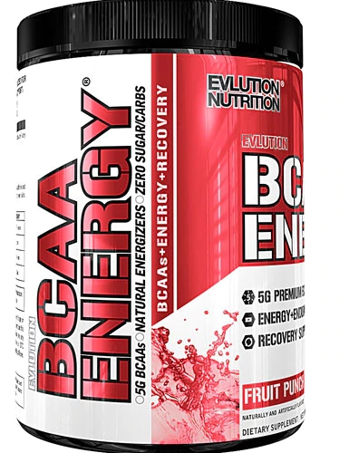 Evlution Nutrition BCAA Energy Fruit Punch - 30 Doses - Energia e Recuperação Muscular