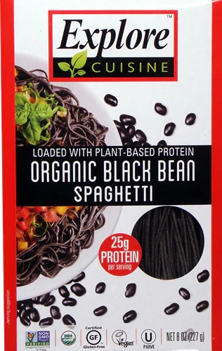 Macarrão de Feijão Preto Orgânico Explore Cuisine 227g - Fonte de Proteína e Fibra