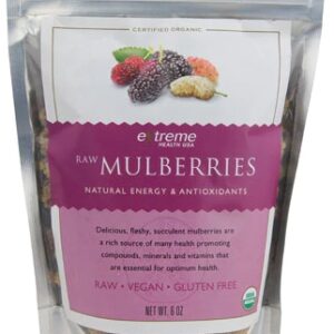 Amoras Orgânicas Cruas Extreme Health USA - 170g - Superalimento Natural