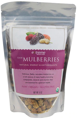 Amoras Orgânicas Cruas Extreme Health USA - 170g - Superalimento Natural