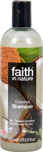 Shampoo de Coco Faith in Nature 400ml - Cabelos Hidratados e Saudáveis