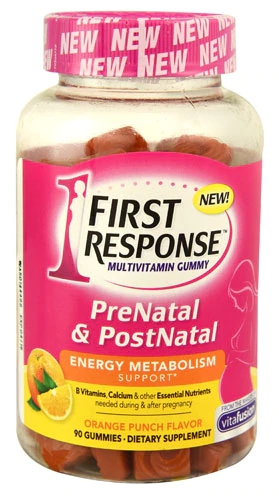 First Response Multivitamínico Goma Laranja Pré e Pós-Natal - 90 Gomas