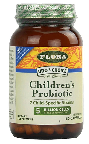 Flora Children's Probiotic: 5 Bilhões de Células - 60 Cápsulas para Saúde Intestinal Infantil