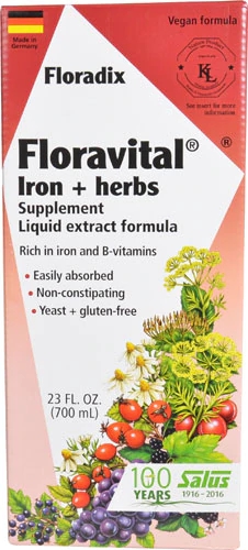 Floravital Ferro com Ervas Flora Floradix 680ml - Energia e Vitalidade