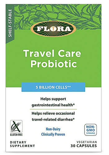 Flora Travel Care Probiotic 30 Cápsulas Vegetarianas - Saúde Intestinal