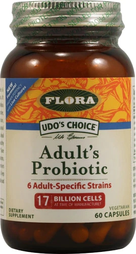Flora Udo's Choice® Probiótico Adulto 17 Bilhões de UFC - 60 Cápsulas Vegetarianas