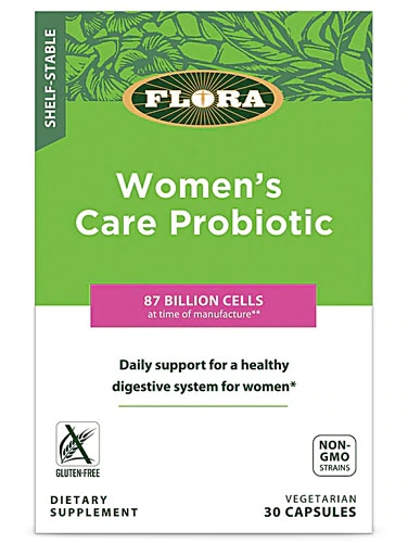 Flora Women's Care Probiotic - 30 Cápsulas Vegetarianas para Saúde Íntima e Digestiva