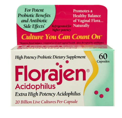 Florajen Acidophilus - 20 Bilhões de Probióticos em 60 Cápsulas