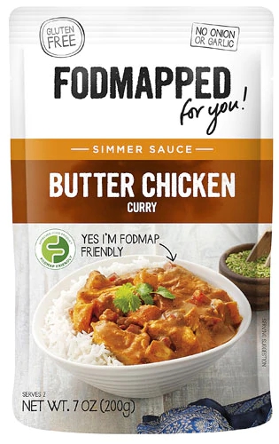 Molho Butter Chicken Curry Sem Glúten Fodmapped For You - 198g