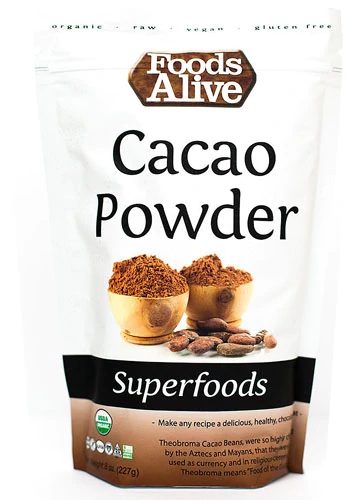 Cacau Puro Orgânico Raw Foods Alive 227g | Superalimento Antioxidante Poderoso