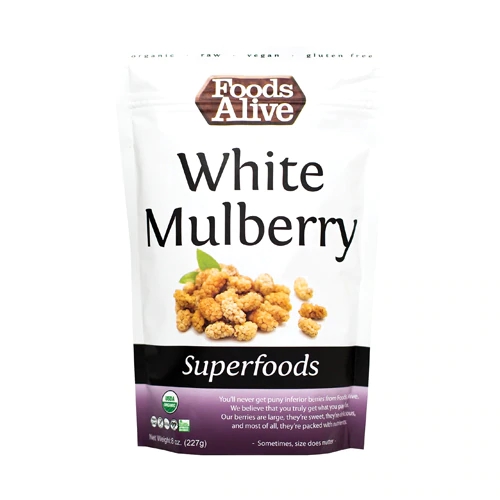 Amora Branca Orgânica Foods Alive Superfoods 227g - Nutrição Pura e Natural