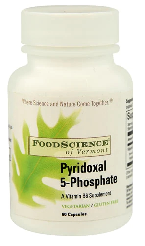 FoodScience of Vermont Piridoxal 5-Fosfato 60 Cápsulas - Vitamina B6 Ativa