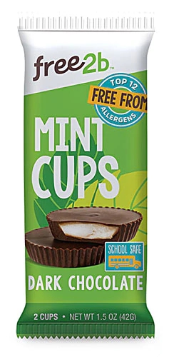 Free2b Mint Cups Chocolate Amargo - 2 Copos | Opção Deliciosa e Consciente
