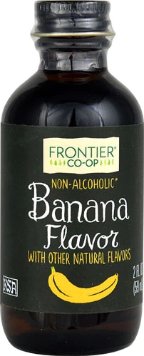 Frontier Co-Op Extrato de Banana Sem Álcool - 59ml | Aroma Natural Puro