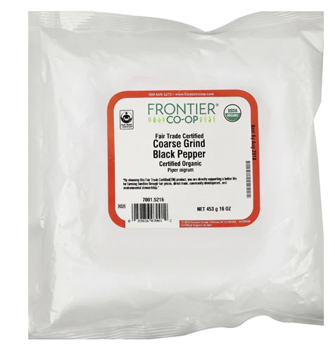 Pimenta do Reino Preta Moagem Grossa Frontier Co-Op 454g - Sabor e Aroma Premium