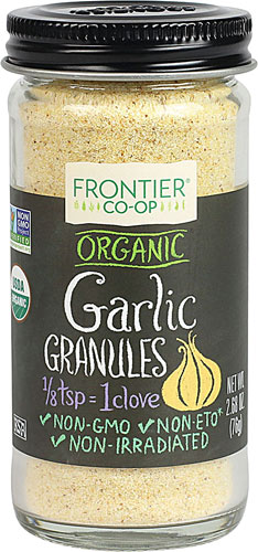 Alho Granulado Orgânico Frontier Co-Op 76g - Tempero Natural e Saudável para sua Cozinha
