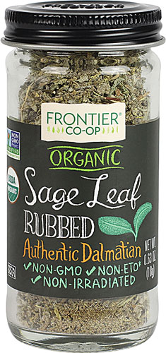 Salvia Orgânica Moída Frontier Co-Op 18g - Tempero Natural e Benefícios à Saúde