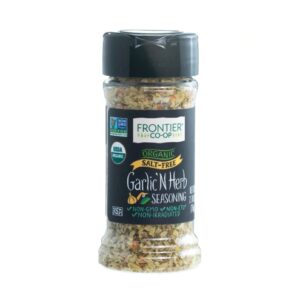 Tempero Orgânico Frontier Co-Op Alho e Ervas - 79g (2.7 oz) - Sabor Natural e Saudável