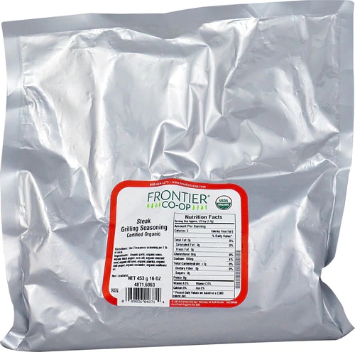 Tempero Orgânico Frontier Co-Op para Churrasco - 454g