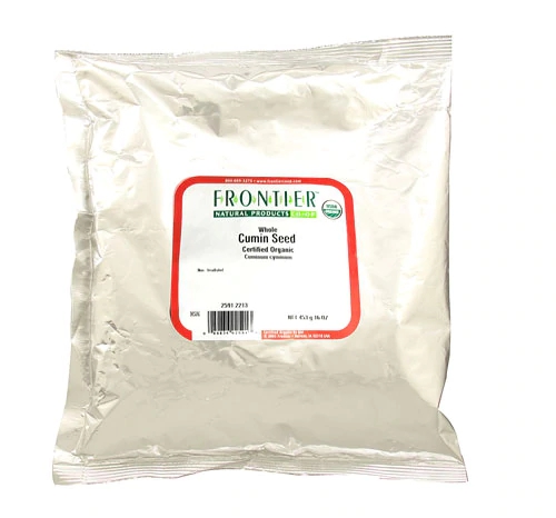 Semente de Cominho Integral Orgânico Frontier Natural Products - 454g - Puro e Natural
