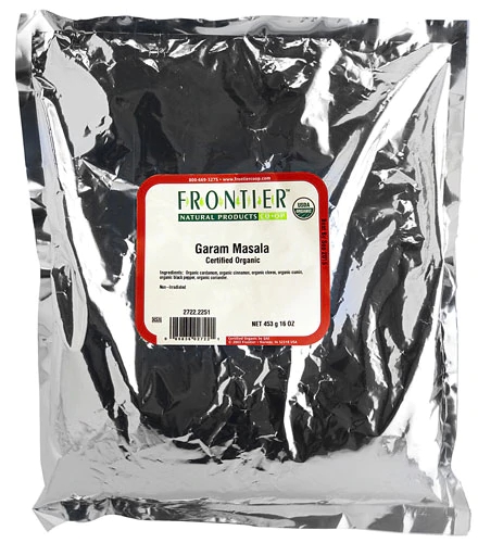 Garam Masala Orgânico Frontier Natural Products - Mistura de Especiarias Indiana 454g