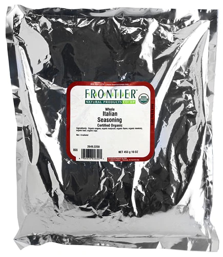 Tempero Italiano Orgânico em Grãos Frontier - 454g