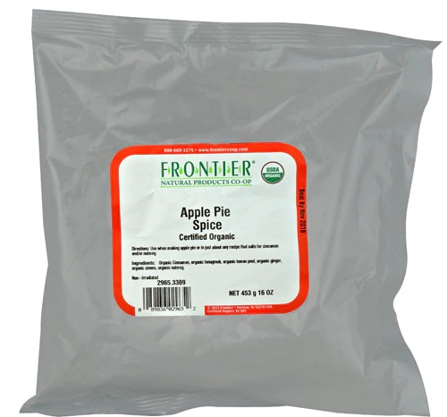 Tempero Orgânico para Torta de Maçã Frontier Natural Products - 454g