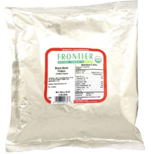 Frontier Natural Products Organic Black Bean Flakes -- 16 oz