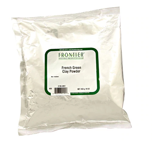 Argila Verde Francesa Frontier Natural Products - 454g - Purificação e Bem-Estar Natural