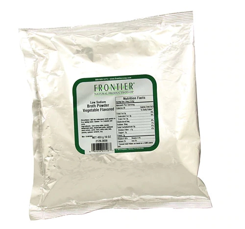 Caldo de Legumes em Pó com Baixo Teor de Sódio Frontier Natural Products - 454g