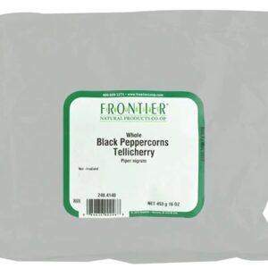 Pimenta do Reino Preta Tellicherry Integral Frontier Natural Products 454g