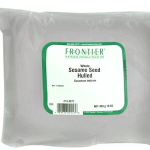 Sementes de Gergelim Inteiras Descorticadas Frontier Natural Products - 454g